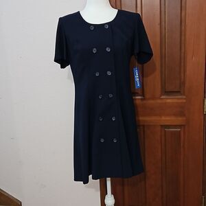 Oberon womans dress, navy, size 10